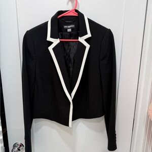NWT Karl Lagerfeld Black and White Women's Blazer